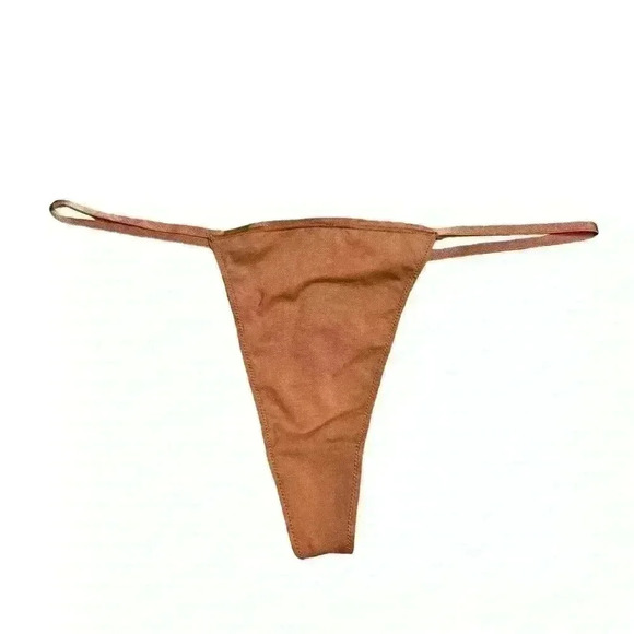 SKIMS COTTON JERSEY  T-STRING THONG IN CAMEL SIZE 3X - Picture 2 of 8